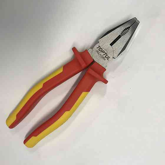 Плоскогубці з ізольованими ручками (пасатижі) 8" 1000V VDE TOPTUL DGCA2208 Чернігів