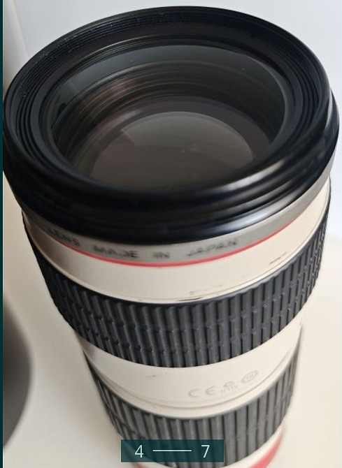 Об'єктив Canon EF 70-200 F4 Київ - фото 4