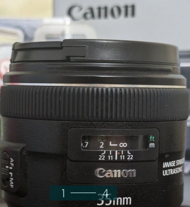 Объектив Canon EF 35mm f2 IS USM. Киев - изображение 1