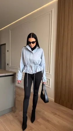 Женская замшевая куртка с талией Одесса