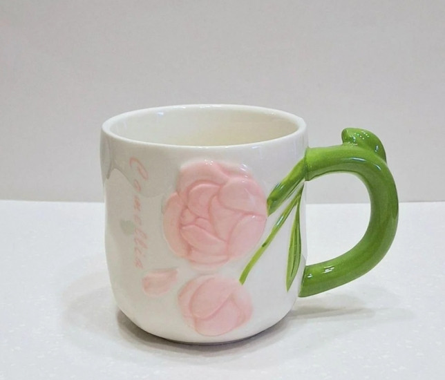 Чашка Півонія 440 мл рожевий Вінниця - фото 1