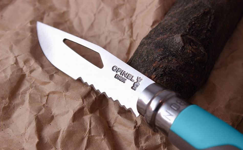 Складаний Ніж спеціального призначення Opinel "Outdoor Blue No.08" (001576) Неіржавка сталь Нововолинськ - фото 4