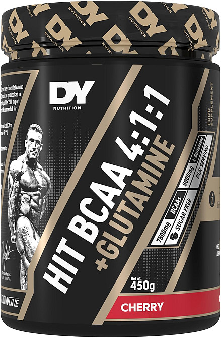 Аминокислоты BCAA и L-глютамин DORIAN YATES NUTRITION BCAA + GLUTAMINE 450G (CHERRY) Луцк - изображение 1
