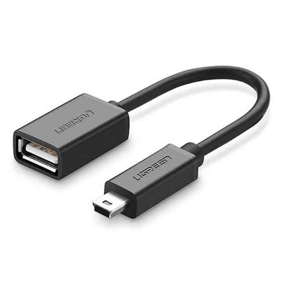 Mini USB OTG кабель-адаптер Ugreen US249 (Чорний, 12см) Николаев