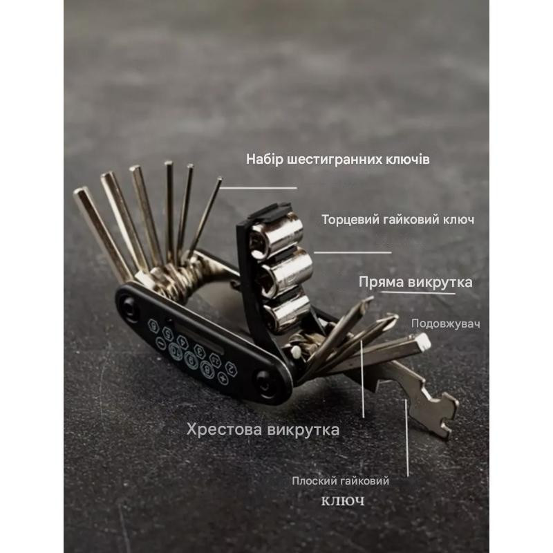 Сумка з набором інструментів із кріпленням на раму велосипеда Feel Fit Бровари - фото 2