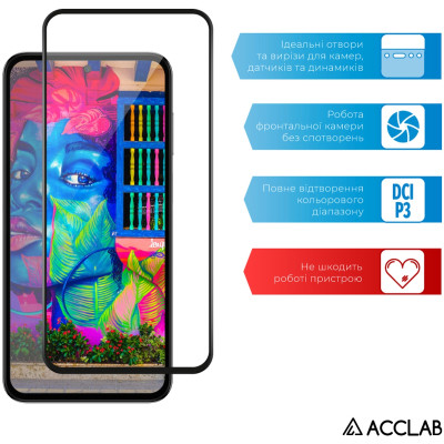 Скло захисне ACCLAB Full Glue Samsung M35 Black (1283126593833) Вінниця - фото 5