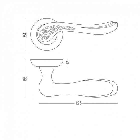 РУЧКА ДЛЯ ДВЕРЕЙ НА РОЗЕТЦІ SABRINA Київ