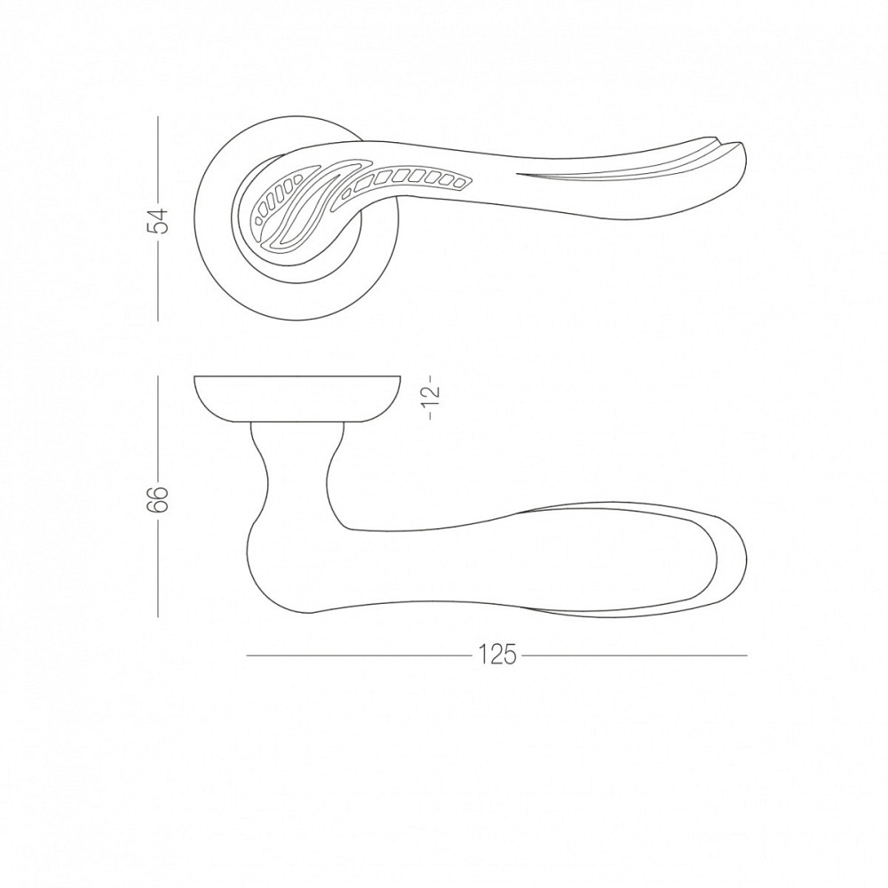РУЧКА ДЛЯ ДВЕРЕЙ НА РАЗЕТЦЕ SABRINA Киев - изображение 3
