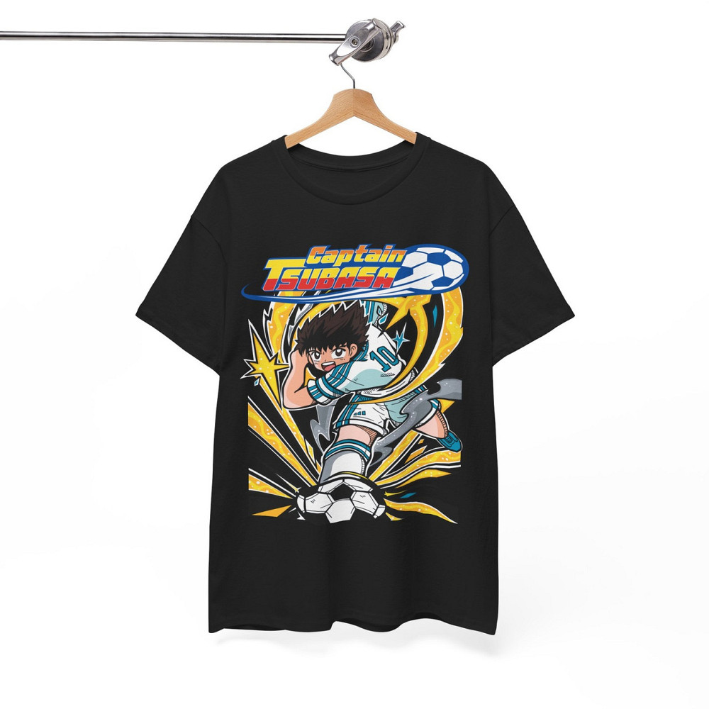 Футболка з аніме принтом Каптаін Тсубаса Соккер Манга оверсайз (S/M/L) Чорний AnimeJ0137 Дніпро - фото 7
