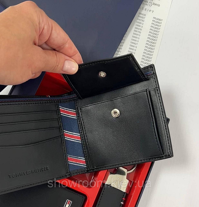 Чоловічий подарунковий набір портмоне та картхолдер TH (3310) Київ - фото 4