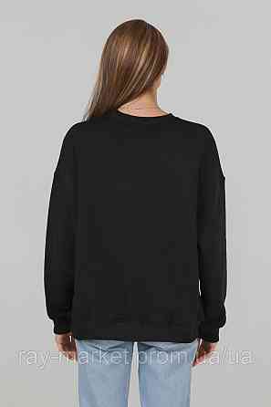 Світшот оверсайз утеплений RAY OVERSIZE жіночий чорний (U0304W-Black) L-XL Київ