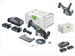 Электрическая пилка Festool DSC-AGC 18-125 FH EB-Basic akumulatorowa przecinarka ręczna 18 V 125 mm bezszczotkowa + 2x akumulator Киев
