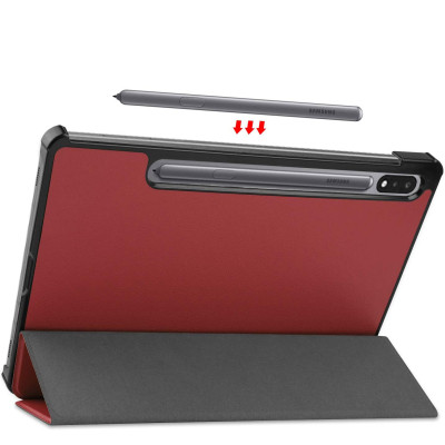 Чехол для планшета BeCover Smart Case Samsung Galaxy Tab S10 FE (SM-X520/SM-X526) 10.9" Red Wine (713281) Винница - изображение 4