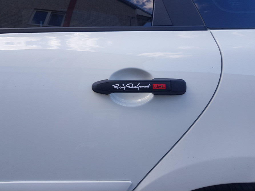 Наклейки на ручки Белая номер 6 светоотражающая с Киев - изображение 3