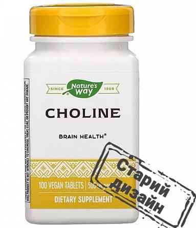 Холин Nature's Way Choline 500 mg 100 табл Киев
