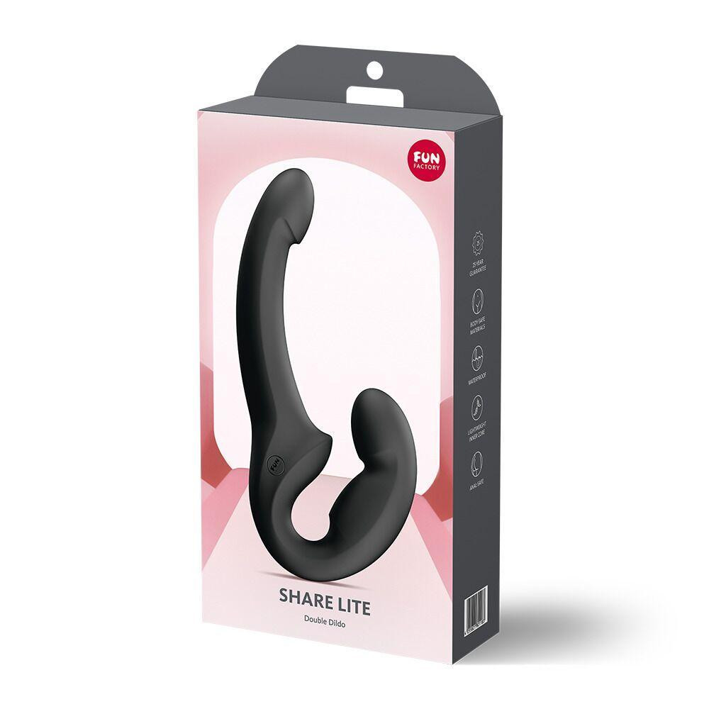 Безремінний страпон Fun Factory SHARE LITE Black, регульований, полегшена модель Sex Aura Київ - фото 8