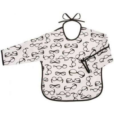 Нагрудничек Akuku Дитячий фартух з довгим рукавом Окуляри (A1744) Винница - изображение 1