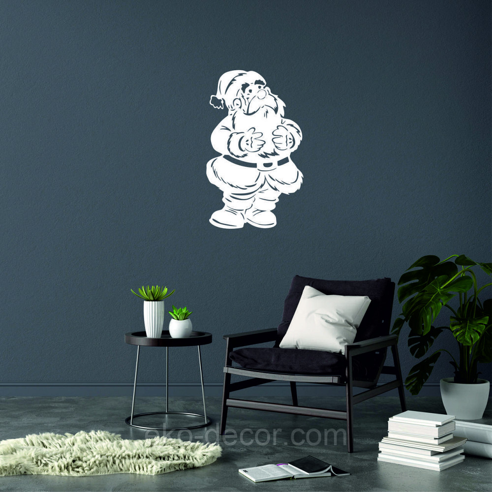 Декоративное настенное Панно «Дед Мороз», Декор на стену 70*42 см Киев - изображение 6