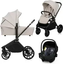 Детская коляска Lionelo Mika Plus 3W1 Beige Sand Głęboko Spacerowy + Fotelik Киев