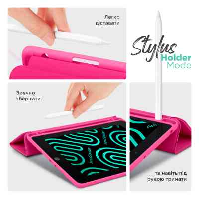Чехол для планшета Armorstandart Smart Fold Pen Xiaomi Redmi Pad 2 Rose Red (ARM86111) Винница