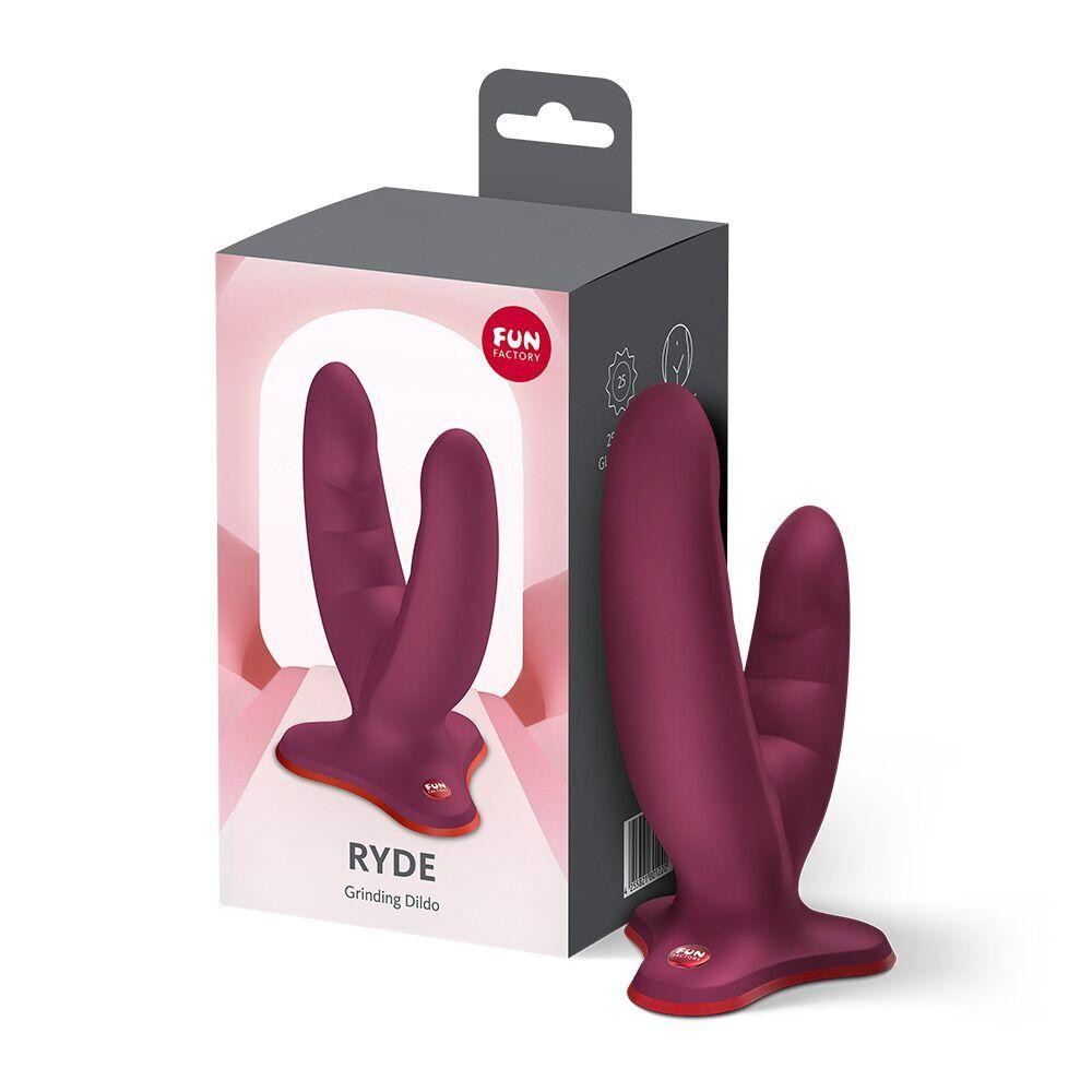 Подвійний фалоімітатор Fun Factory RYDE Wine Red (м'яте паковання!!!) Sex Aura Київ - фото 7
