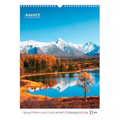 Календарь Axent настенный А3 2026 г.Landscapes (8804-26-1-A) Винница - изображение 7