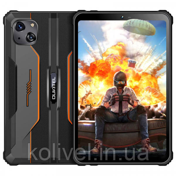 Планшет Oukitel RT3 8” HD+ / 4GB/64GB / MT6762 / 5150mAh / IP69K / LTE Orange (6931940717267) Киев - изображение 3