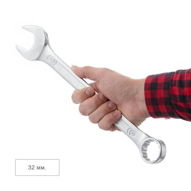 Набір ключів комбінованих, 25 шт., 6-32 мм, Cr-V, чохол, DIN3113, STORM INTERTOOL XT-1000 Київ - фото 4