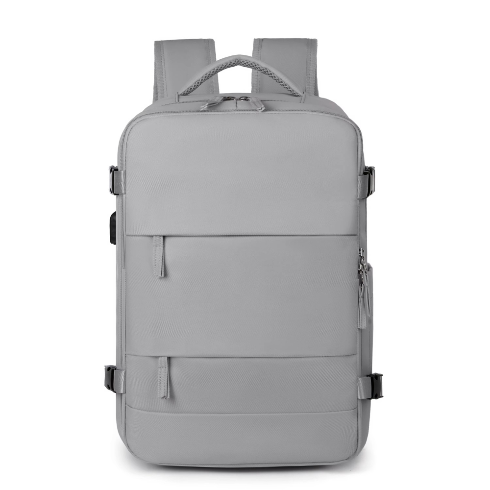 Рюкзак городской для путешествий дорожный с влагозащитой с портом для заряки 40х20х25 см,серый Каменец-Подольский - изображение 2