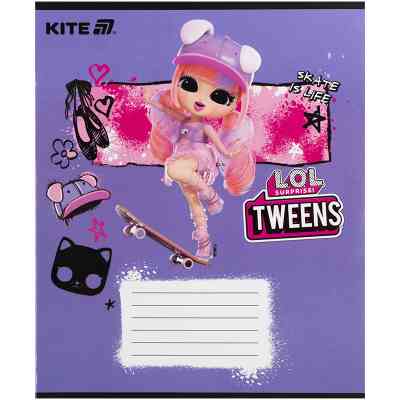 Тетрадь Kite LOL, 12 листов, косая линия (LO25-235) Винница