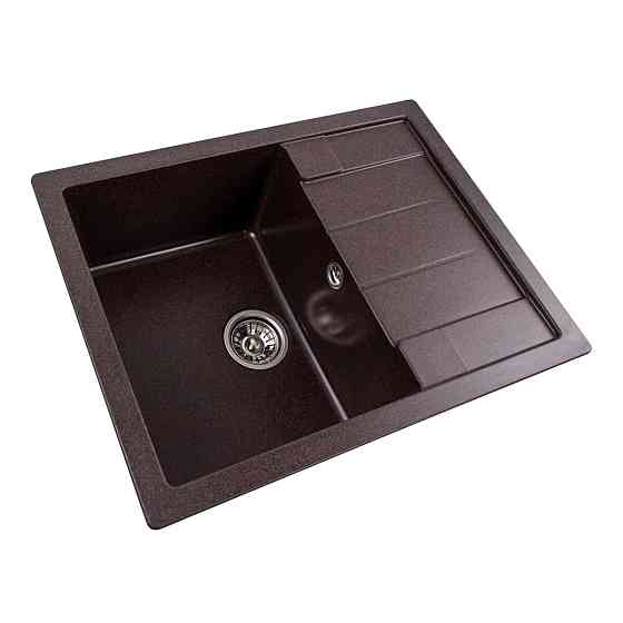 PLATINUM Гранітна мийка для кухні Platinum 6550 INTENSO матова Шоколад Київ