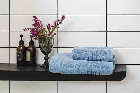 Рушник Ecotton 50х90 см махровий високої щільності 420 г/м² блакитний Indigo Коломия