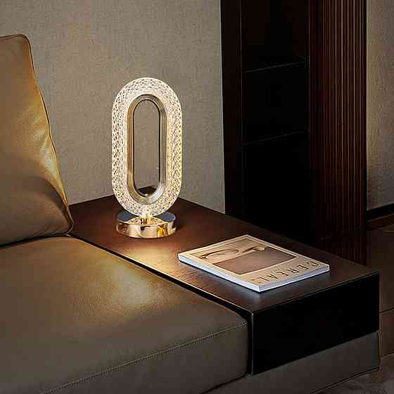 Настільна лампа-нічник 26х10,5см,з USB,CRYSTAL TABLE LA SBR Київ