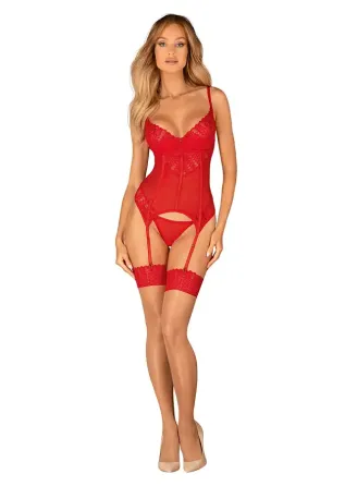 Корсет Obsessive Ingridia corset & thong XS/S Львів