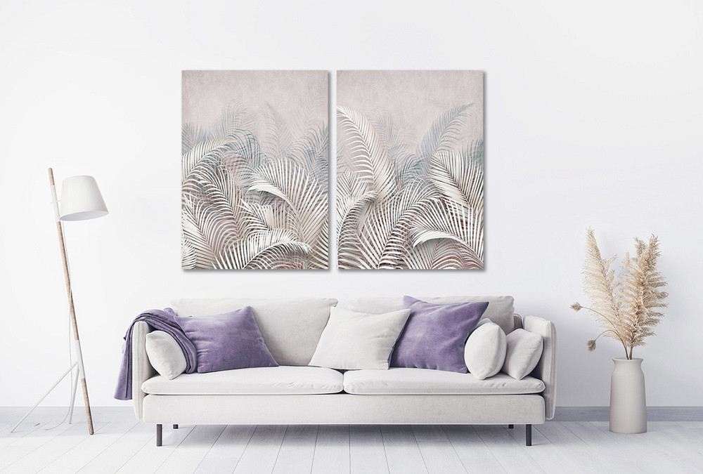 Модульная картина в гостиную / спальню  Листя Квітки  TLV-2_052 70x102 см Київ - фото 2