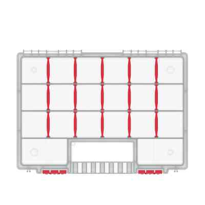Ящик для инструментов Kistenberg органайзер 14", 344*249*50, NORT, KNO35255T (KNO35255T) Винница
