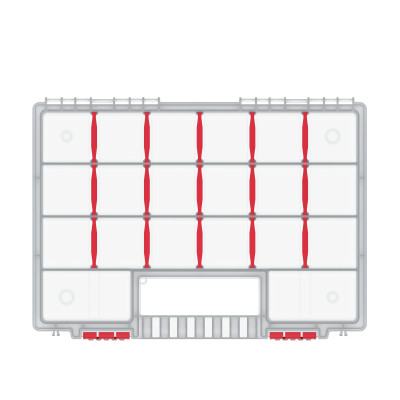 Ящик для инструментов Kistenberg органайзер 14", 344*249*50, NORT, KNO35255T (KNO35255T) Винница - изображение 2