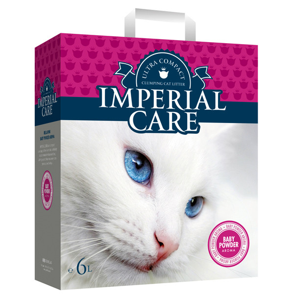 Imperial Care Baby Powder ІМПЕРІАЛ КЭА С АРОМАТОМ ДЕТСКОЙ ПУДРЫ ультракомкующийся наполнитель для кошачьего туалета Киев - изображение 1