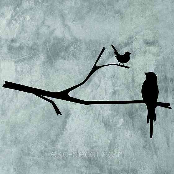 Декоративное настенное Панно «Птичка на ветке», Декор на стену Киев