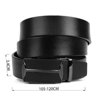 Ремень Vintage Мужской c матовым металлом Черный (20267) Винница - изображение 4