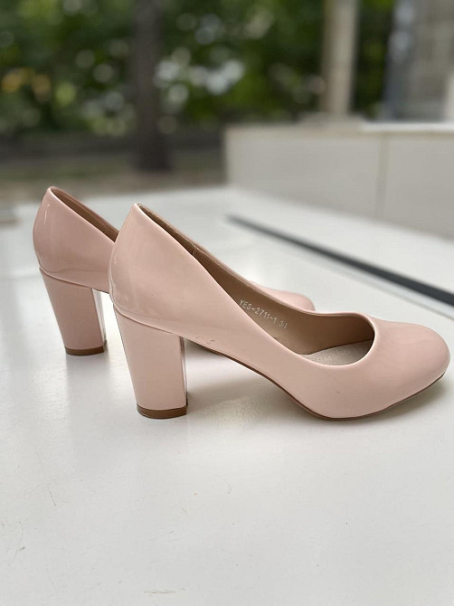 Туфлі жіночі YES MILE пудра еко-лак каблук 6см ( -1) Коломыя - изображение 10