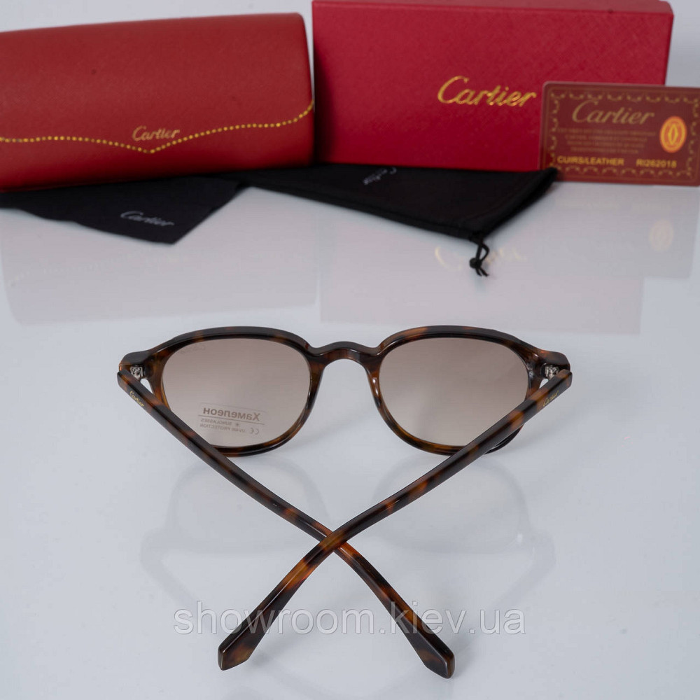 Солнцезащитные мужские очки хамелеоны Cartier (226 brown) фотохромные Киев - изображение 2