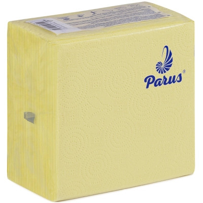 Салфетки столовые Parus 1 слой 33х33 см Желтые 100 шт. (4820205440359) Винница - изображение 1