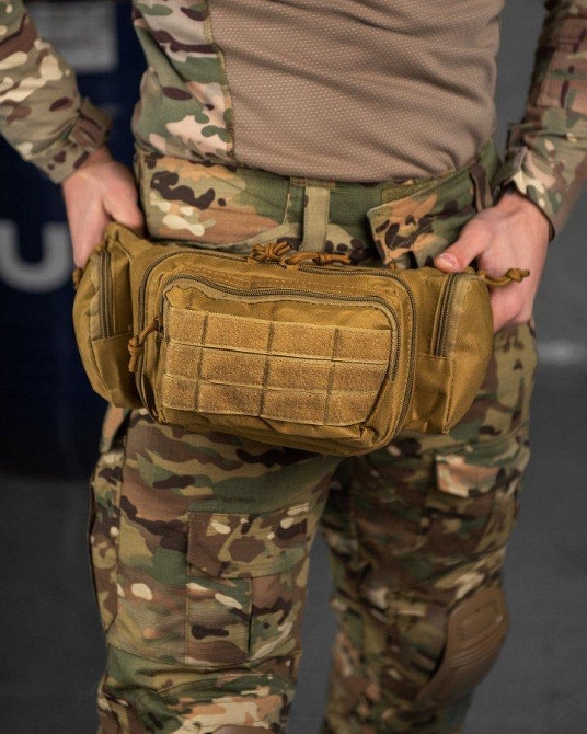 Тактична сумка на пояс MILITARY RANGERS кайот ВТ7592 Одеса - фото 8