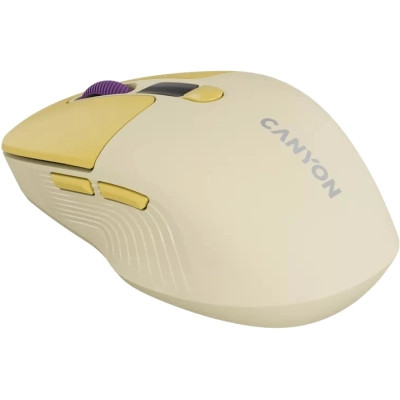 Мышка Canyon MW-26 LCD Silent Wireless/Bluetooth Yellow (CNS-CMSW26Y) Винница - изображение 4
