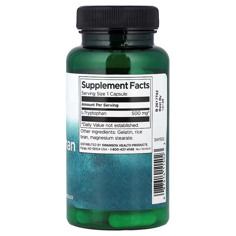 L-Tryptophan 500 mg 60caps Луцьк - фото 2