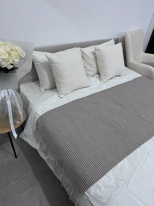 Vladi Плед Vladi 140x200 см вовняно-кашемірове 40/5% Тоскана коричневий Коломия - фото 3