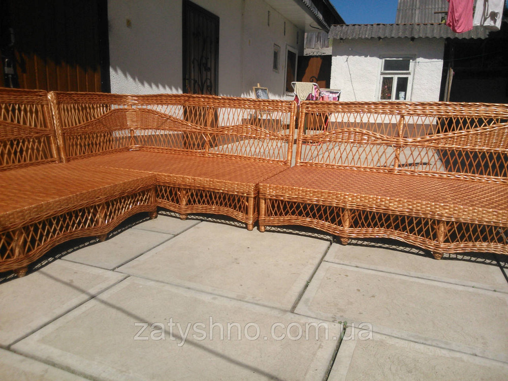 Диван уголок плетеный большой под заказ Киев - изображение 7