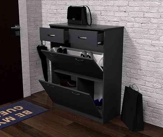 Тумба для обуви №4, Антрацит, 800/350/1010 Львов