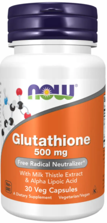 Глутатион Now Foods GLUTATHIONE 500mg 30 раст капс Киев
